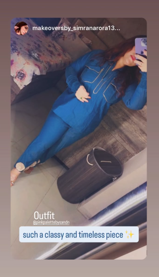 A Pink Palette by Neha piece styled by a customer